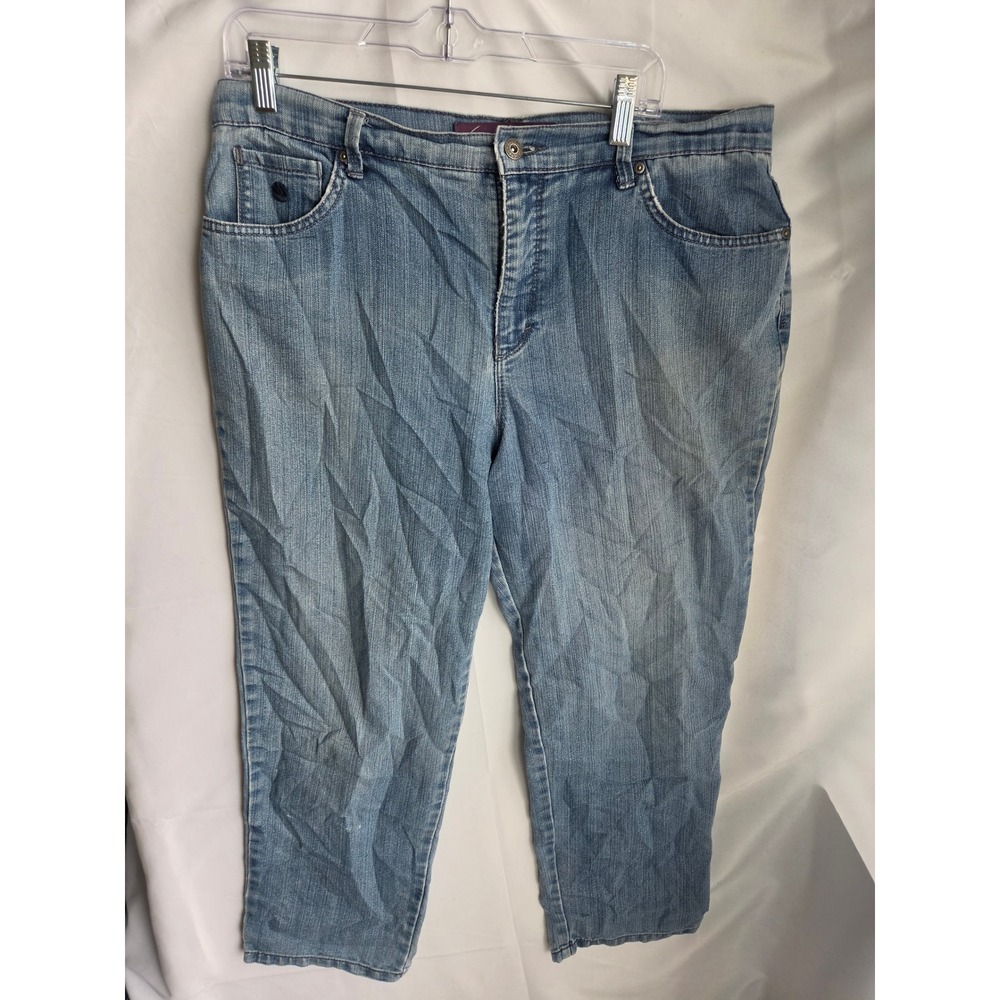 Gloria Vanderbilt Jeans Womens Blue Medium Regular Mid Straight